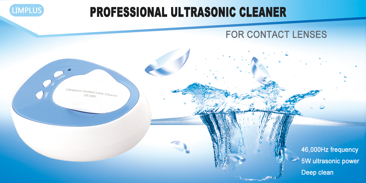 Contact lens ultrasonic cleaner